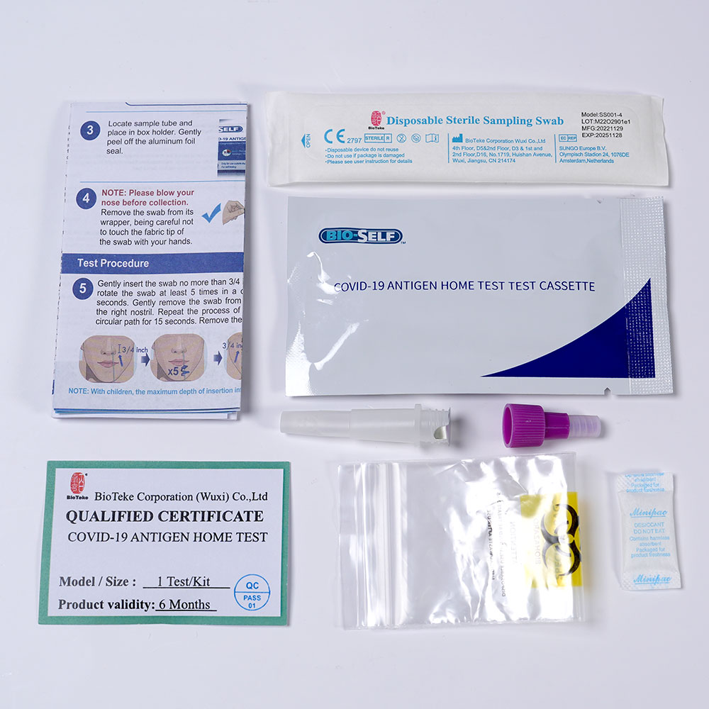 COVID-19(SARS-CoV-2) Antigen Home Test with EUA Certification 